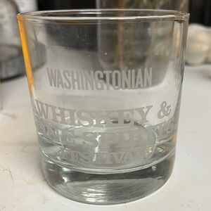 Washingtonian Whiskey Glass “Washingtonian Whiskey & Fine Sprits Festival”Signed